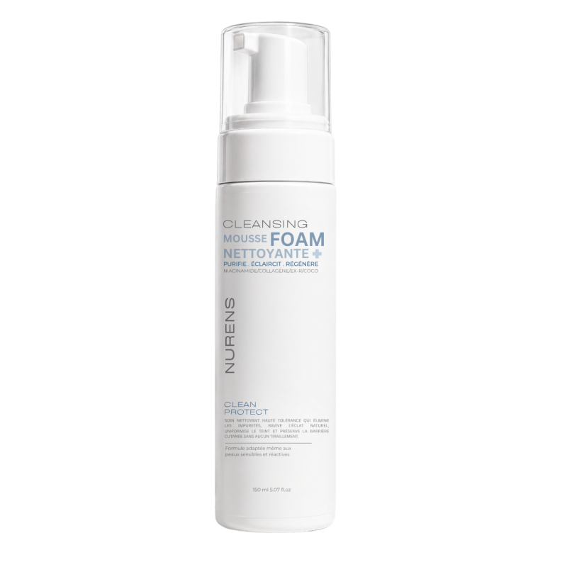 Mousse Nettoyante Visage | Purifie & Nettoie | Nurens